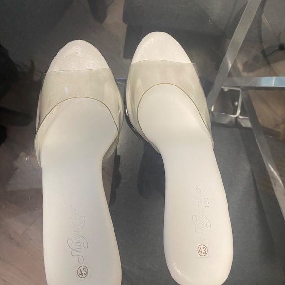 5inch Transparent Platform Heels, sz 10 - Picture 3 of 7